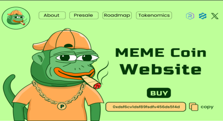 I will create your crypto website or meme coin website